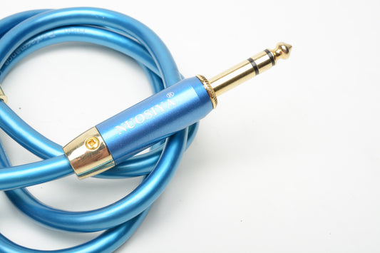 Nuosiya 3-Pin XLR Male to 1/4" TRS Male Mic. Audio cable ~3.3'