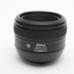 Nikon AF-S Nikkor 50mm f1.4G Lens, caps, pouch, UV filter, clean & sharp!