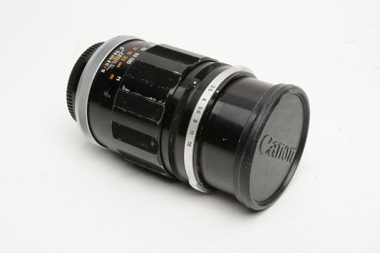 Canon FL 135mm f2.5 Portrait lens, Nice lens, w/Caps