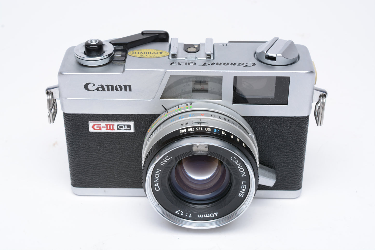 Canon Canonet QL17 GIII Rangefinder Camera w/40mm 1.7 Lens, New seals, Tested