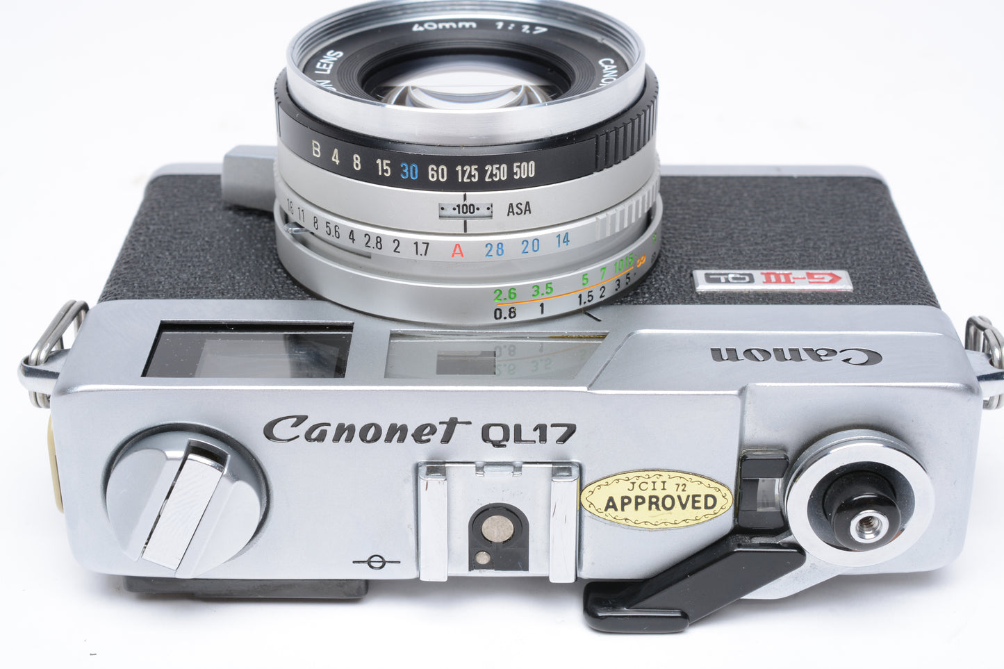 Canon Canonet QL17 GIII Rangefinder Camera w/40mm 1.7 Lens, New seals, Tested