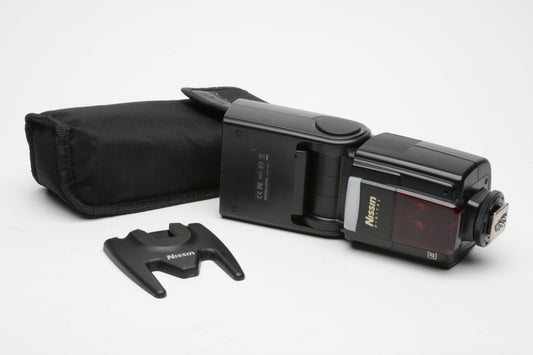 Nissin Di866 Mark II Dedicated flash for Canon cameras + pouch & stand