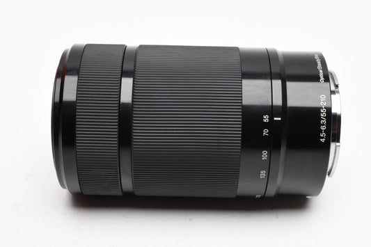 Sony 55-210mm f4.5-6.3 OSS zoom lens (Black) Boxed, Mint + UV