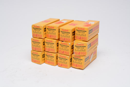 12X Kodak VP620 620 format Verichrome Pan film in sealed box exp. 1976