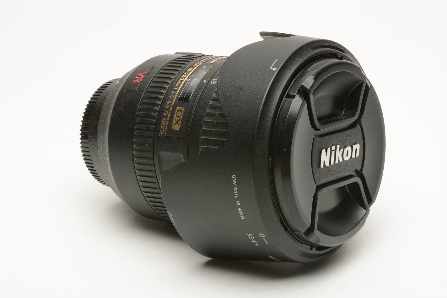 Nikon AF-S Nikkor 18-200mm f/3.5-5.6 G ED DX VR w/Hood+Caps, Clean