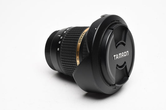 Tamron SP 10-24mm f3.5-4.5 Di II B001 wide zoom for Sony A Mount +Hood, Mint-
