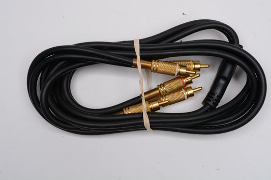 OFC Gold tipped AV cable (2x3), very clean, ~60" long
