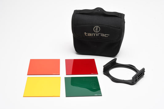 Cokin P Series Filter Holder, 77mm Ring + 4X B&W Contrast filters in case