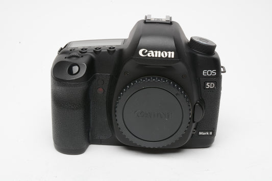 Canon EOS 5D Mark II DSLR Body, batt, Charger, 32GB CF Nice, *Read