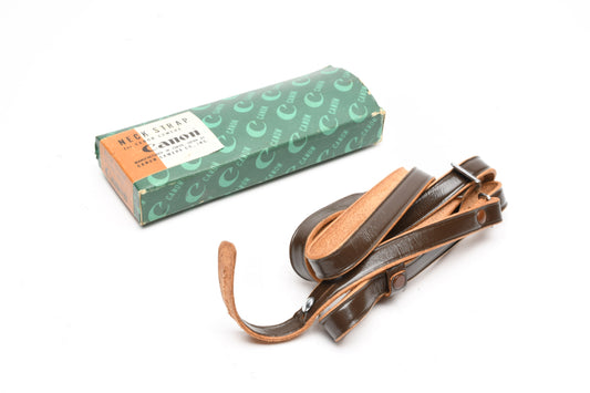 Canon leather camera strap, Vintage, Genuine, Boxed, New