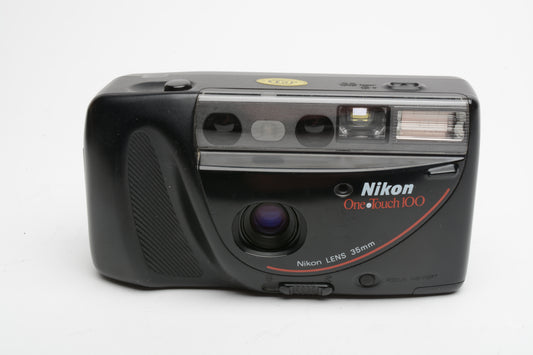 Nikon One Touch 100 35mm Point&Shoot camera w/manual & strap