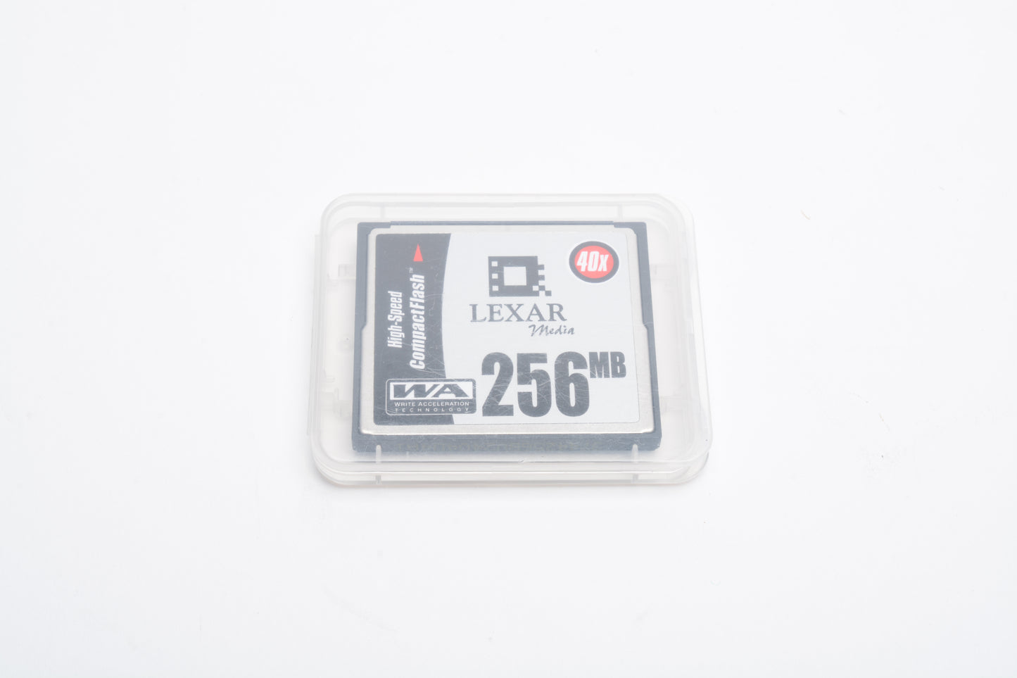 Lexar 256MB 40x Speed CF Card w/ jewel case, formatted, mint-