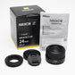 Nikon Nikkor Z 24mm f1.7 Z DX lens, HN-42 Hood, Mint-, Boxed, USA