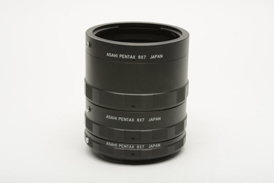 Asahi Pentax 6x7 Extension Tube set of 3