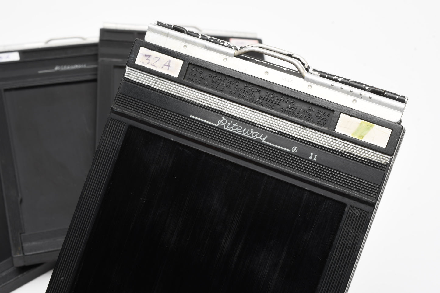4X 4x5 Graphic Riteway Film holder sheet film holders #1284, Clean