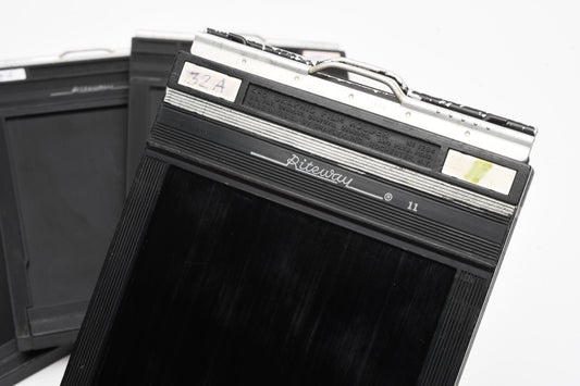 4X 4x5 Graphic Riteway Film holder sheet film holders #1284, Clean