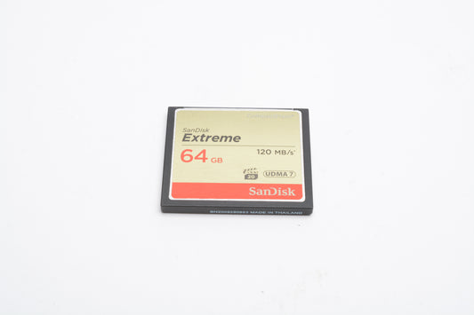 Sandisk Extreme 64GB CF Card 120MB/s w/ jewel case, formatted