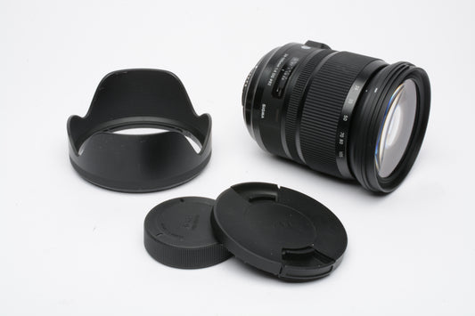 Sigma AF 24-105mm f4 DG OS HSM Art lens for Nikon, caps + hood, Mint-