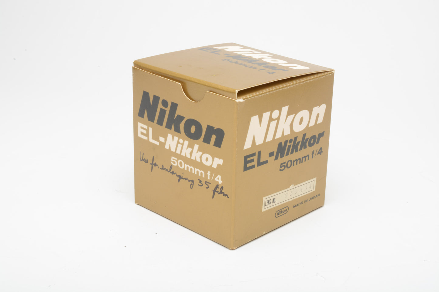 Nikon EL-Nikkor 50mm f4 enlarging lens, case, box, Mint-