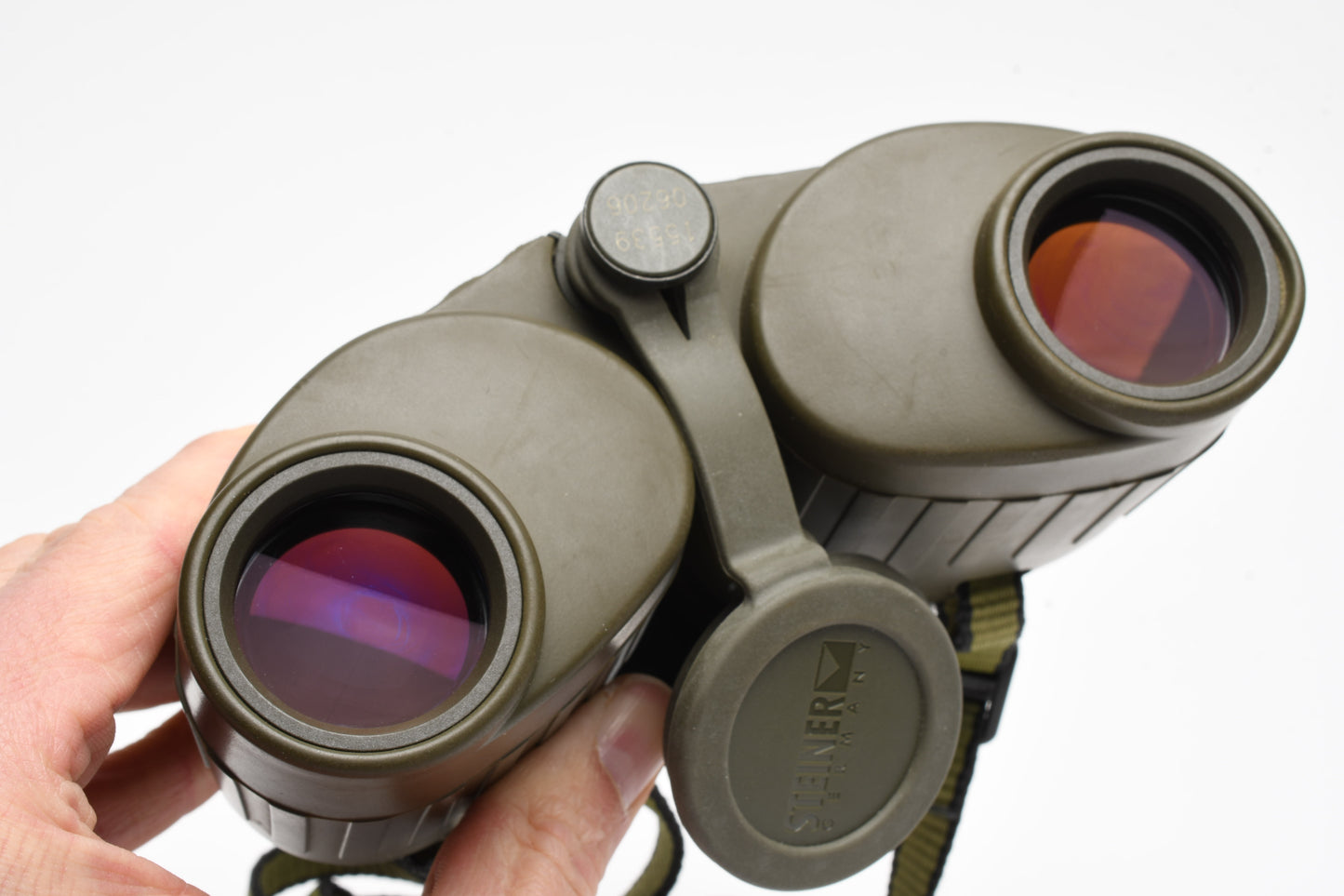 Steiner 8 x 30 Military Marine Binoculars, caps, Very clean and sharp!