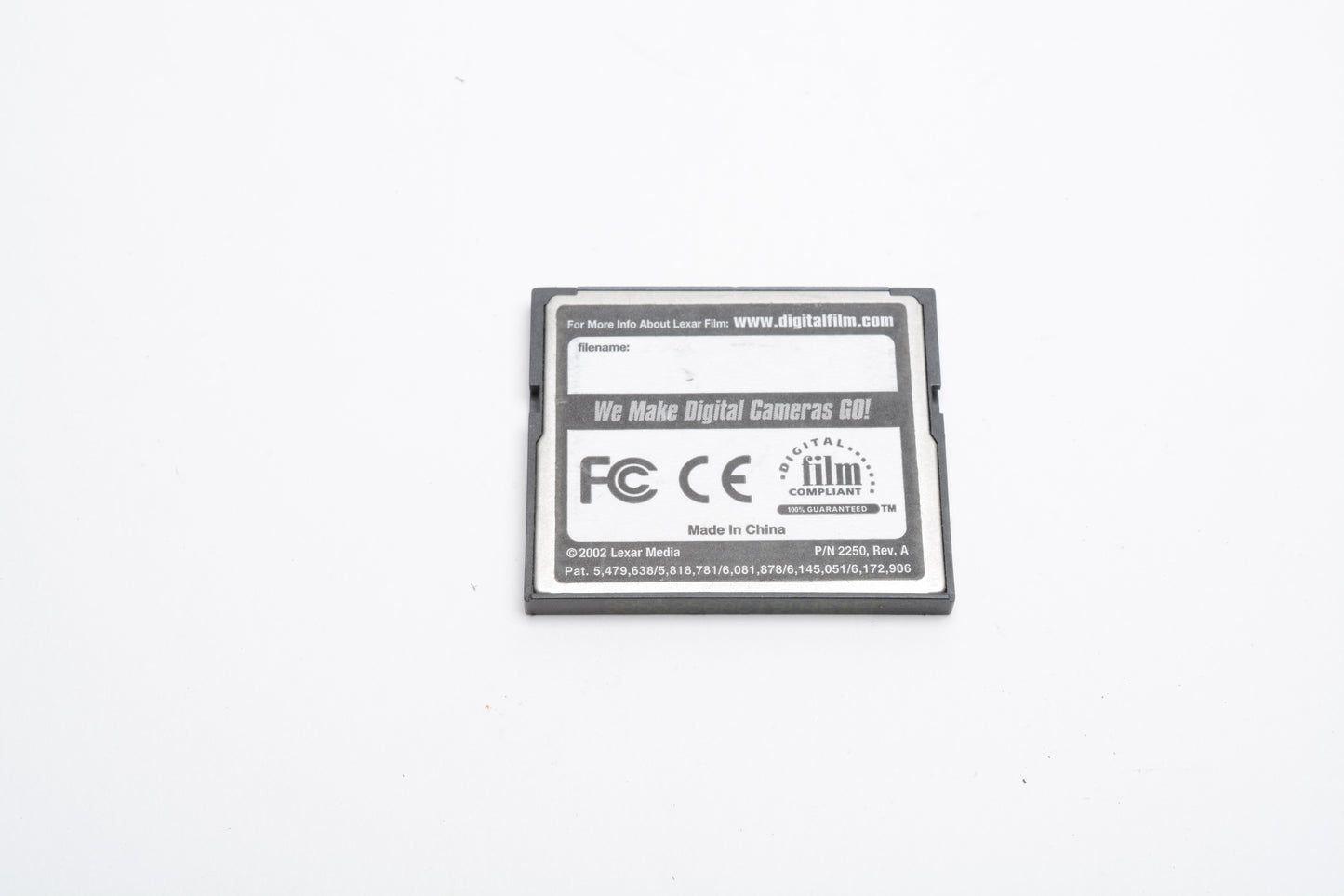 Lexar 256MB 4x Speed CF Card w/ jewel case, formatted