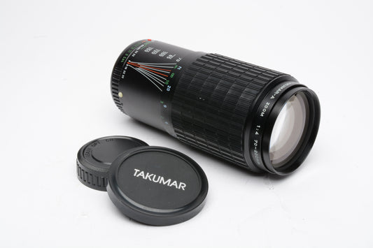 Pentax Takumar-A 70-200mm f4 PK Mount telephoto zoom lens