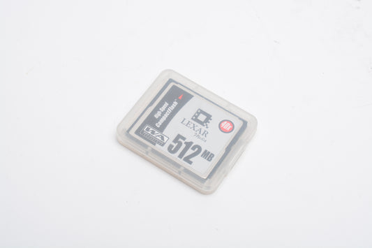 Lexar 512MB CF Flash card 40X - Formatted