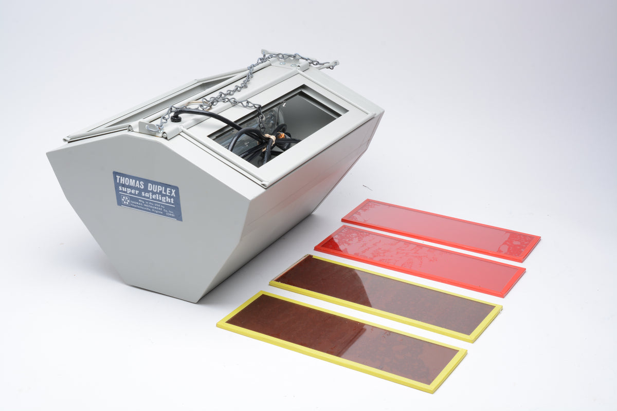 Thomas Duplex Super Safelight Darkroom Light w/Clean Filters (NEEDS BULB)