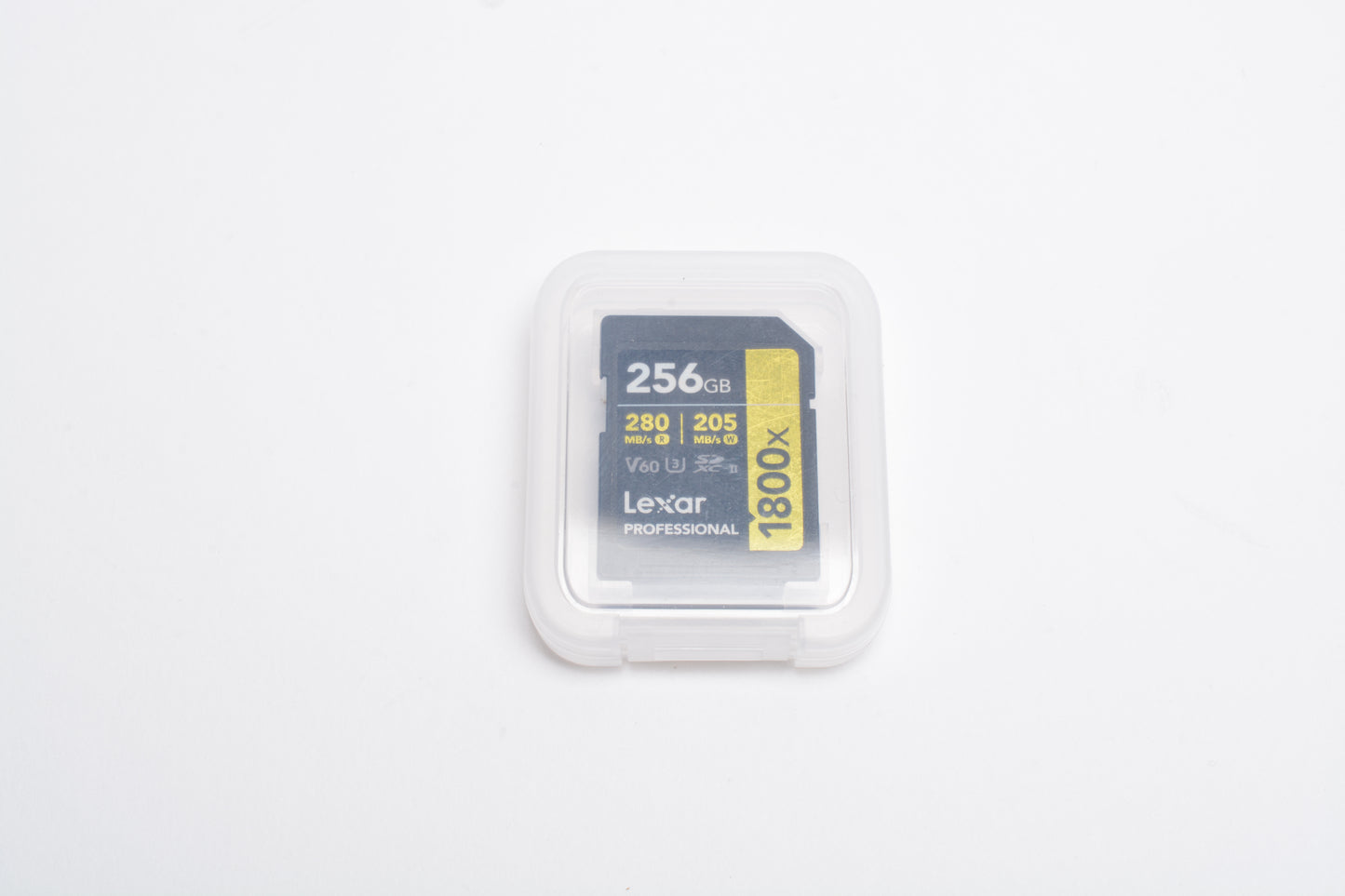 Lexar Pro 256GB SD Card 1800x speed w/ jewel case, formatted