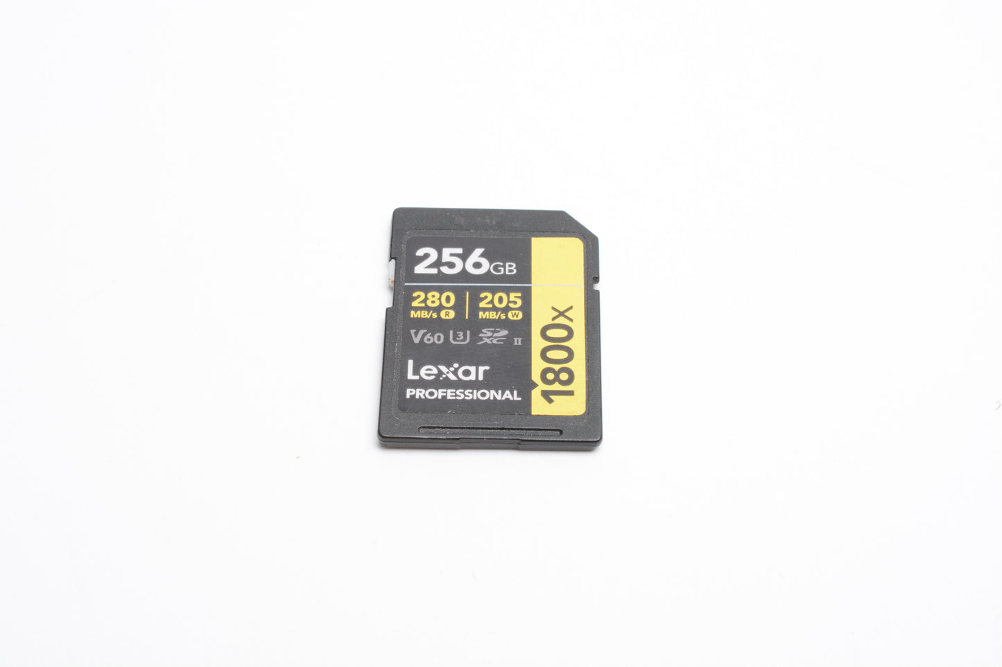 Lexar Pro 256GB SD Card 1800x speed w/ jewel case, formatted