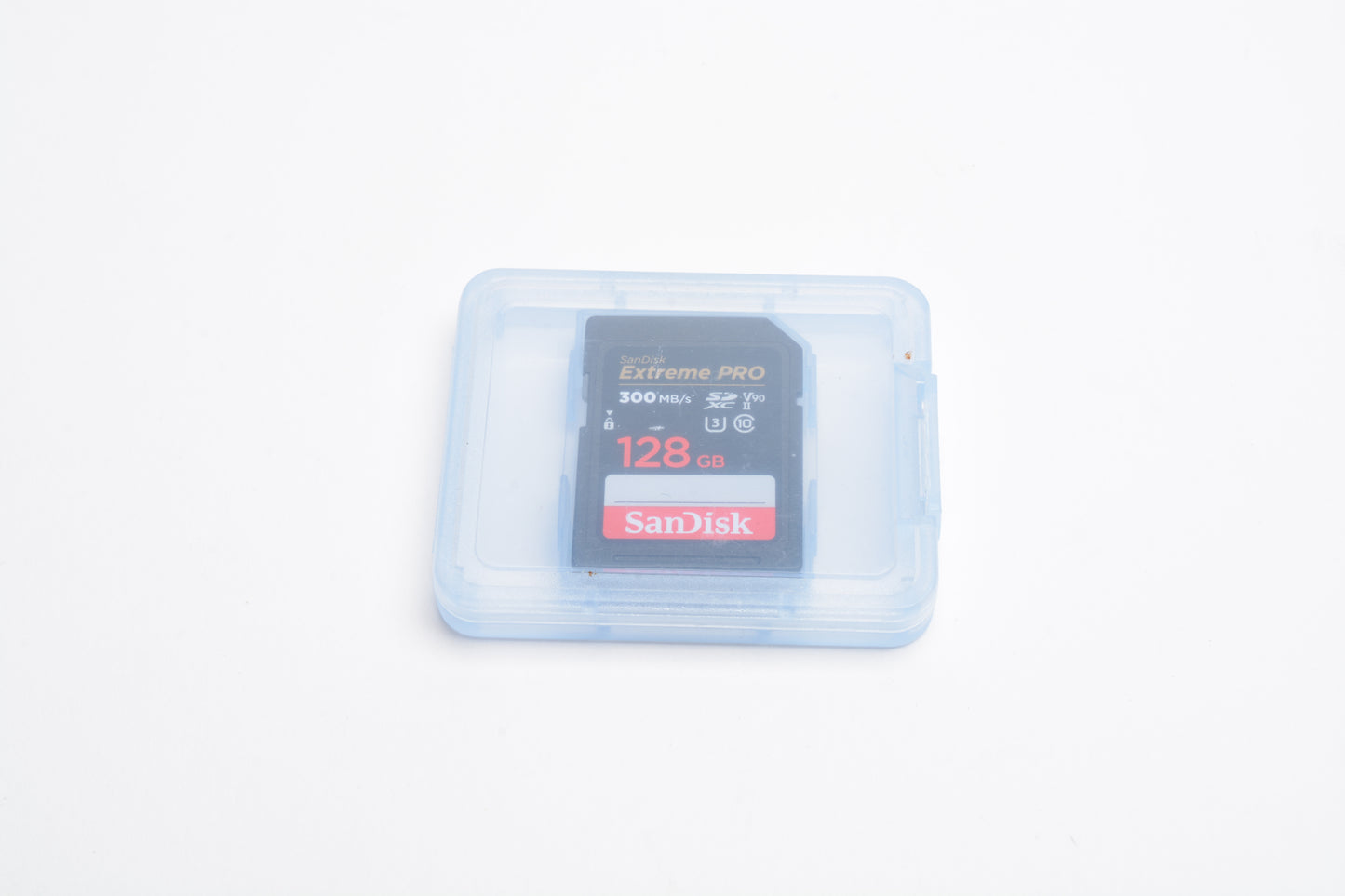Sandisk Extreme Pro 128GB 300MB/s SD Card w/ jewel case, formatted