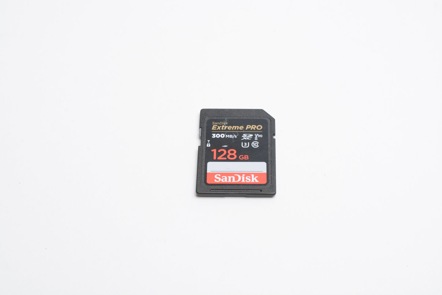 Sandisk Extreme Pro 128GB 300MB/s SD Card w/ jewel case, formatted