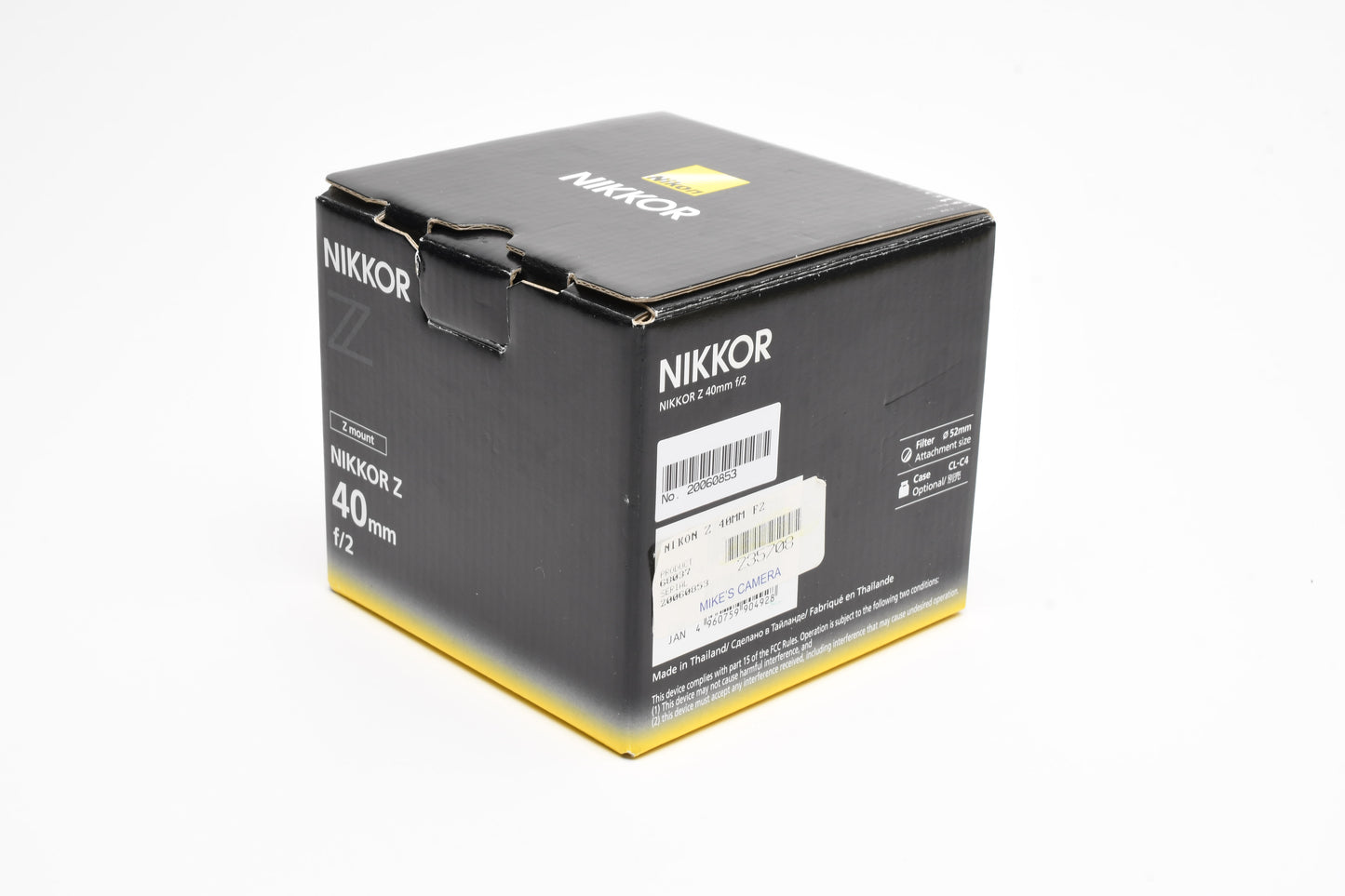 Nikon Nikkor Z 40mm f2 Z Mint-, Boxed, USA