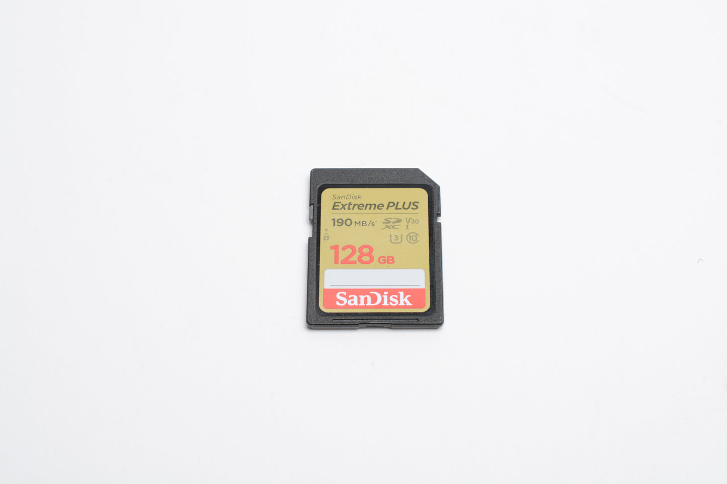 Sandisk Extreme Plus 128GB 190MB/s SD Card w/ jewel case, formatted