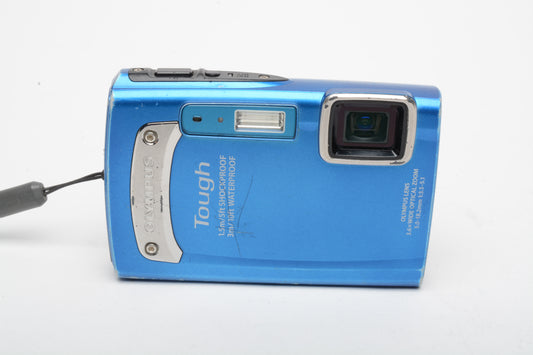 Olympus Tough TG-310 14MP digital Point&Shoot camera (Blue), Tested, good!