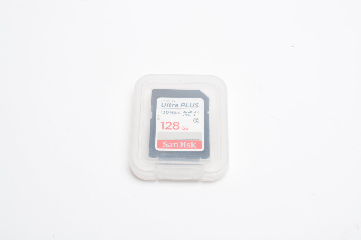 Sandisk Ultra Plus 128GB 130MB/s SD Card w/ jewel case, formatted