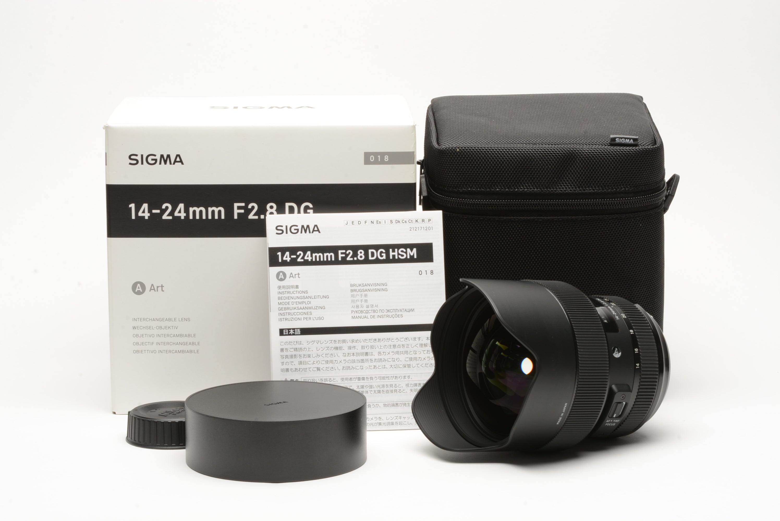 Sigma 14-24mm f2.8 DG HSM Art Series, Nikon AF, USA version, boxed