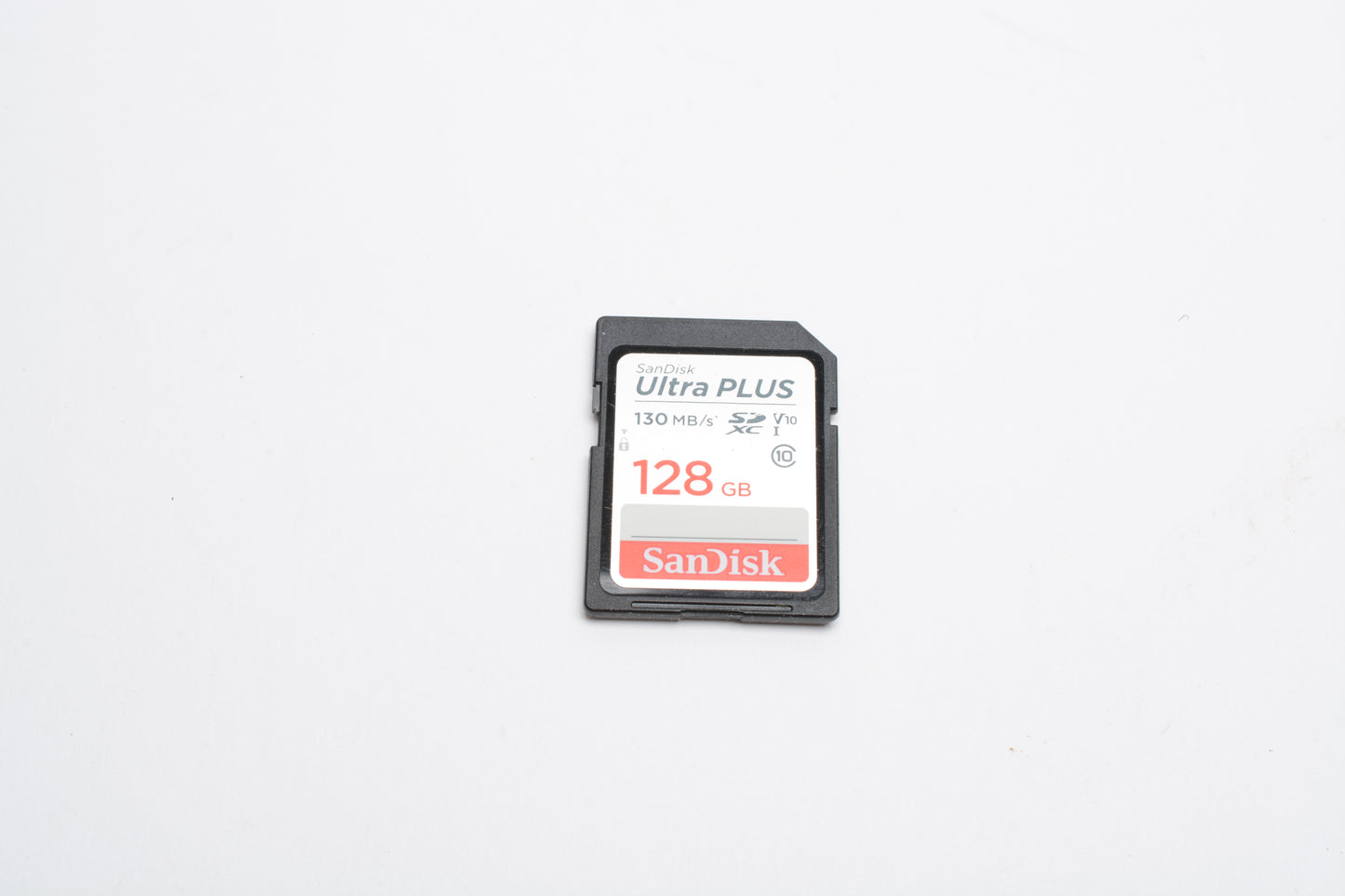 Sandisk Ultra Plus 128GB 130MB/s SD Card w/ jewel case, formatted