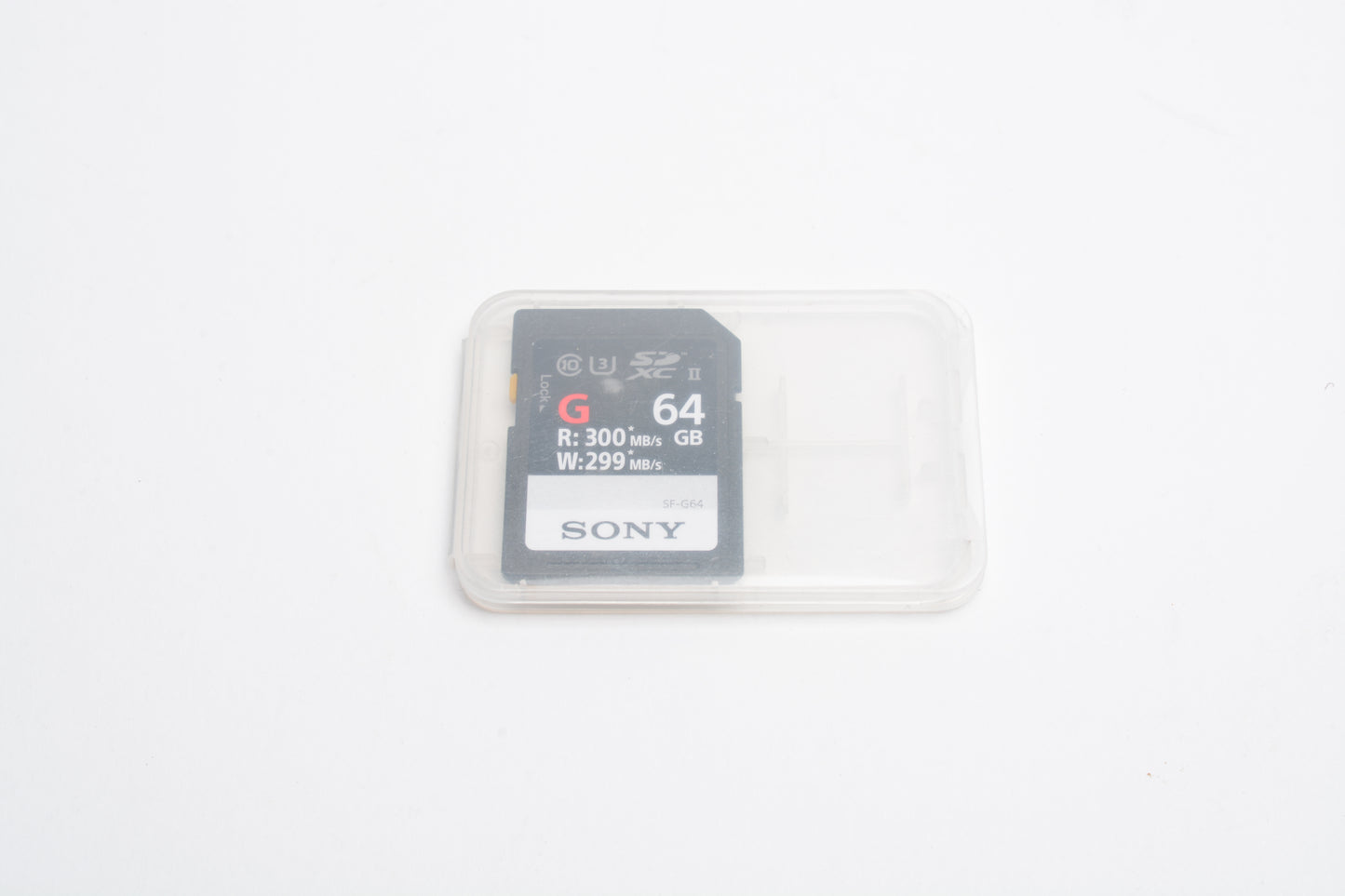 Sony G 64GB SD Card (R)300MB/s (W)299MB/s w/ jewel case, formatted