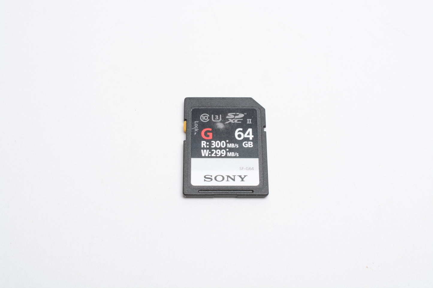 Sony G 64GB SD Card (R)300MB/s (W)299MB/s w/ jewel case, formatted