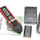 Canon EOS 60D Body, batt, charger, strap, USA, ONLY 538 Acts!