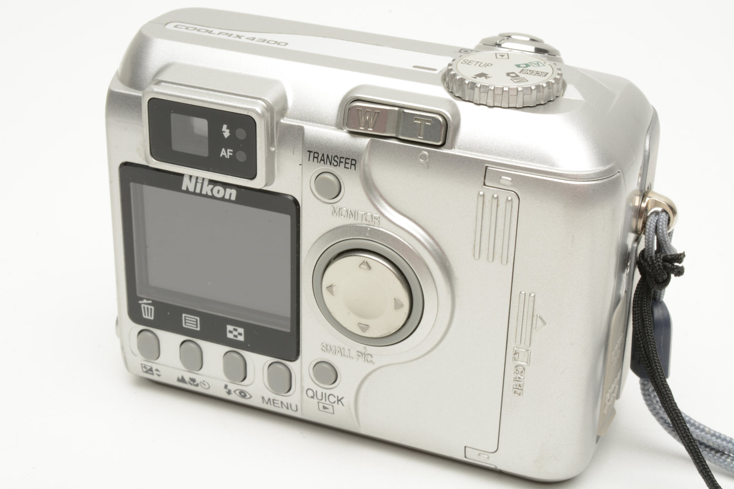 Nikon Coolpix 4300 4MP Digital Point&Shoot camera, Batt+charger+CF, Tested