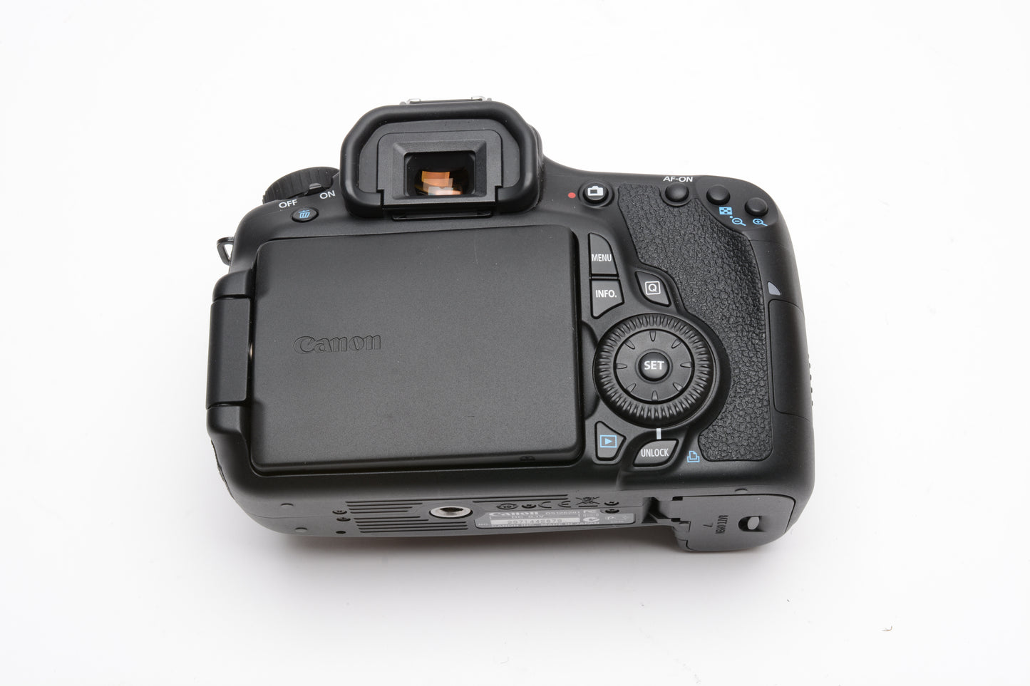 Canon EOS 60D Body, batt, charger, strap, USA, ONLY 538 Acts!