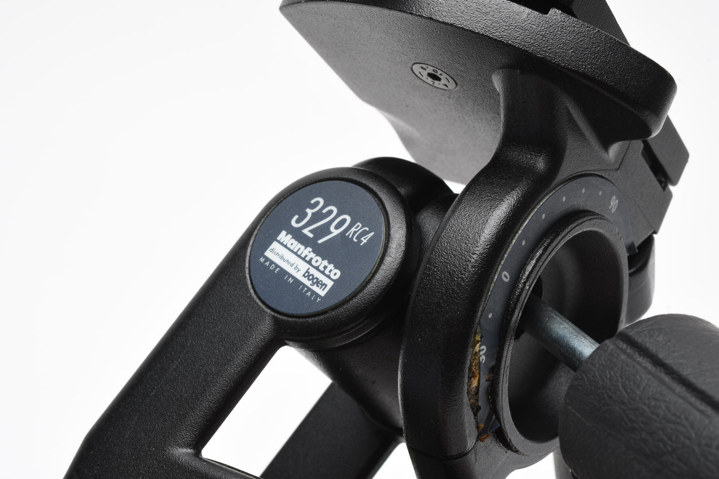 Manfrotto 329RC4 3-Way Tripod Pan Head + Quick Release Plate, Great