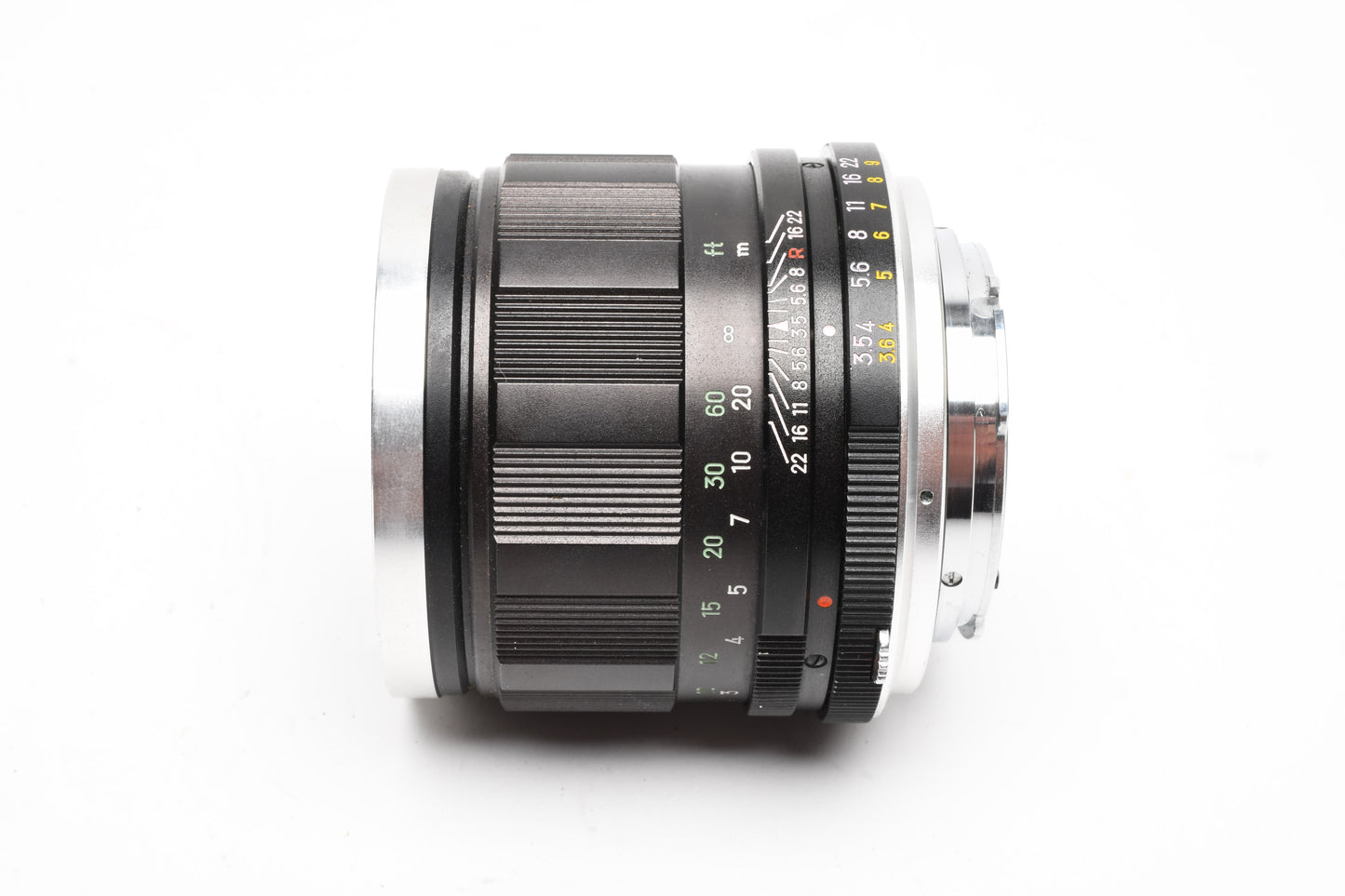 Minolta Rokkor QE 100mm f3.5 lens, case, caps, box, light haze, Good!