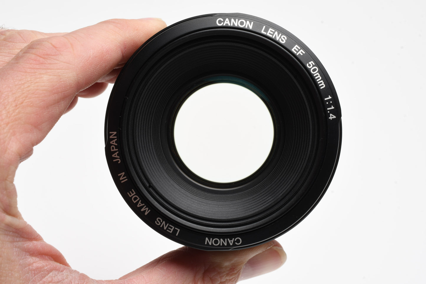 Canon EF 50mm f1.4 USM Lens, Caps, Mint- +UV & ES-71 II lens hood