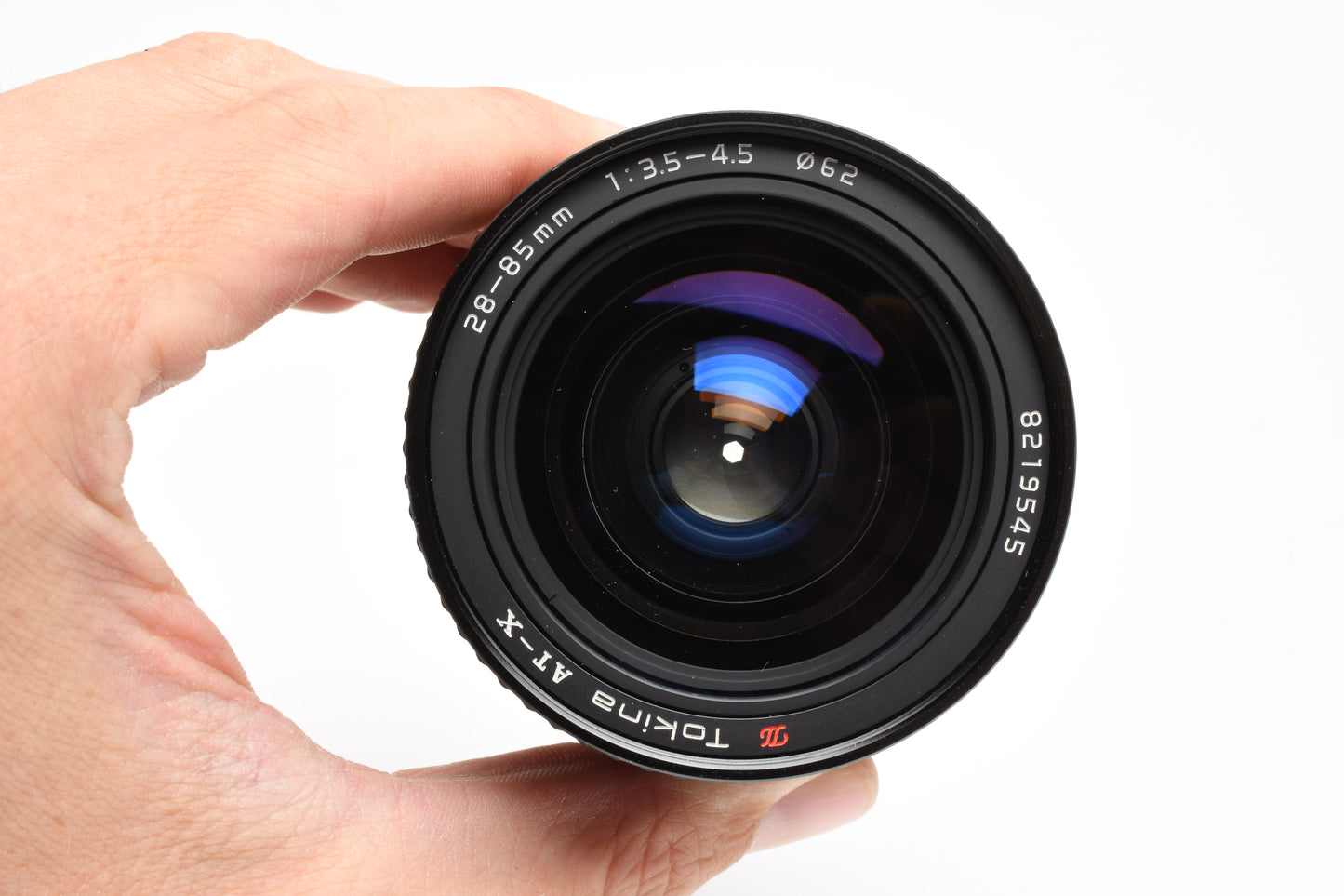Tokina AT-X 28-85mm f3.5-4.5 zoom lens for Minolta MD w/Caps, Good!