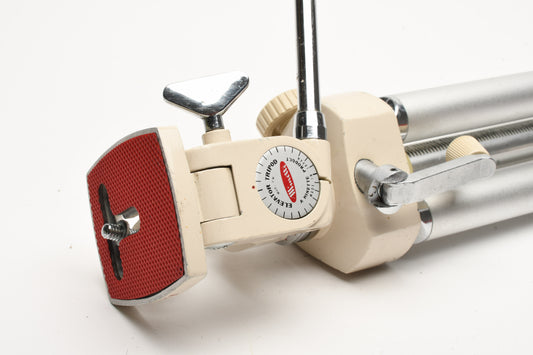 Minette Elevator Tripod Model FW, Nice & clean, Vintage, 18" folded