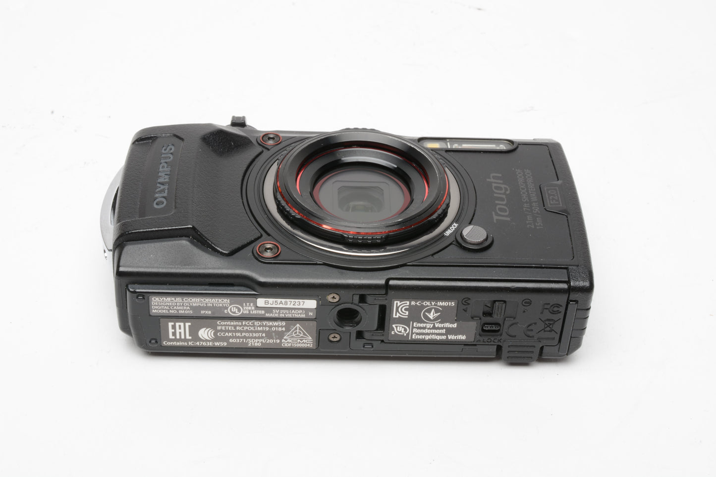 Olympus Tough TG6 Black camera for parts / repair - No power