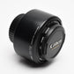 Canon EF 50mm f1.4 USM Lens, Caps, Mint- +UV & ES-71 II lens hood